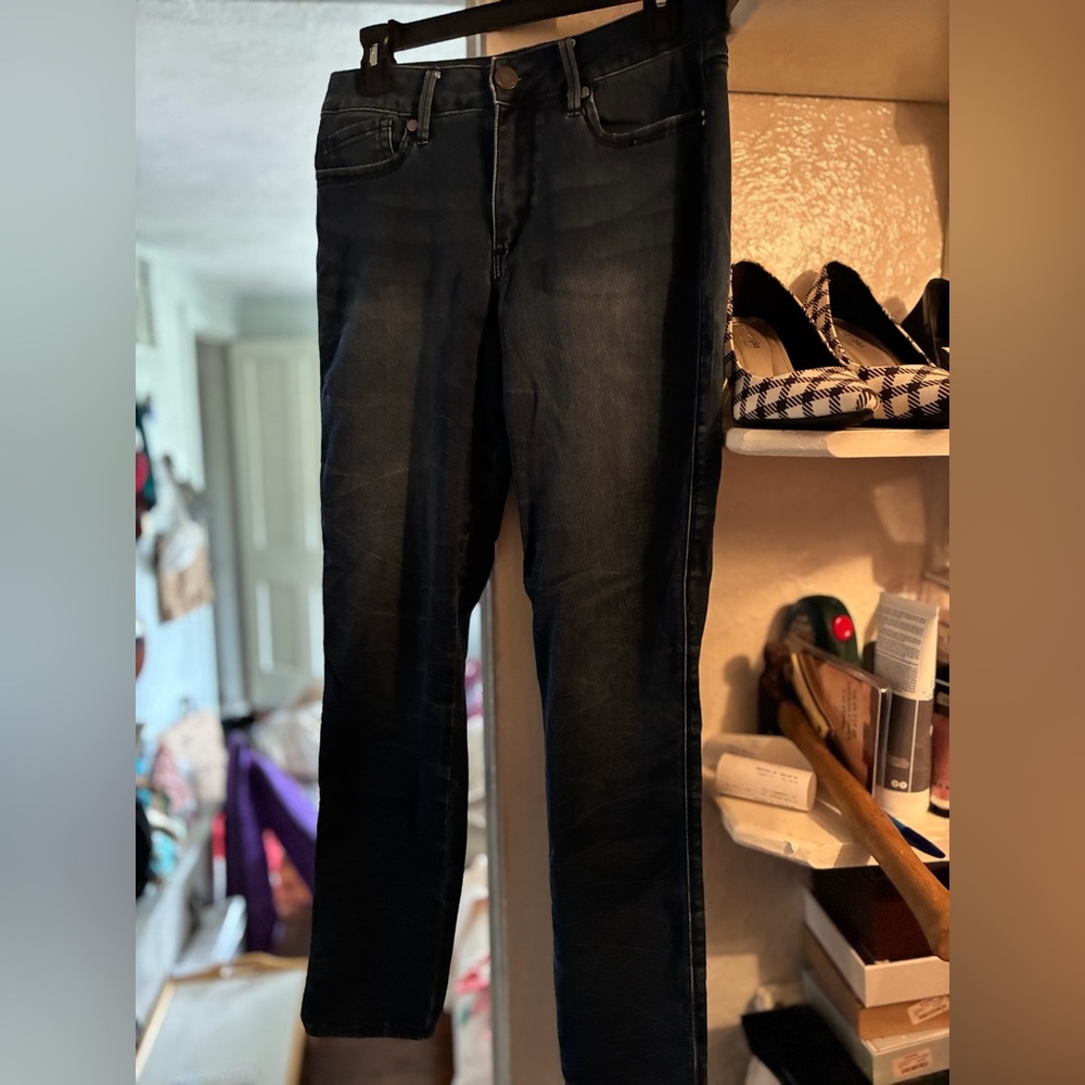 Seven7 High Rise Skinny Jeans - Indigo Blue